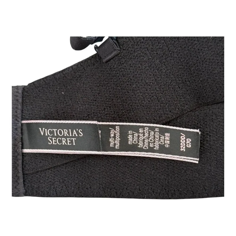 Victoria's Secret Body by Victoria Multi-Way Convertible Push Up Bra Black 32DDD